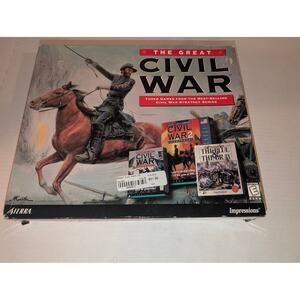 Vtg 1998 The Great Civil War-Civil War Strategy Series PC Games Impressions New